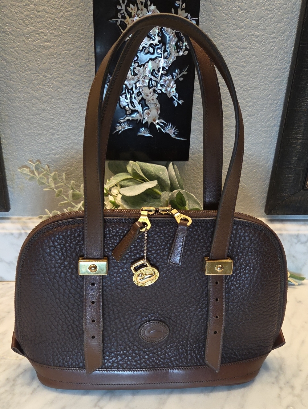 RARE 1991-1992 Vintage Dooney Bourke Transitional Doctor Satchel A9 946464